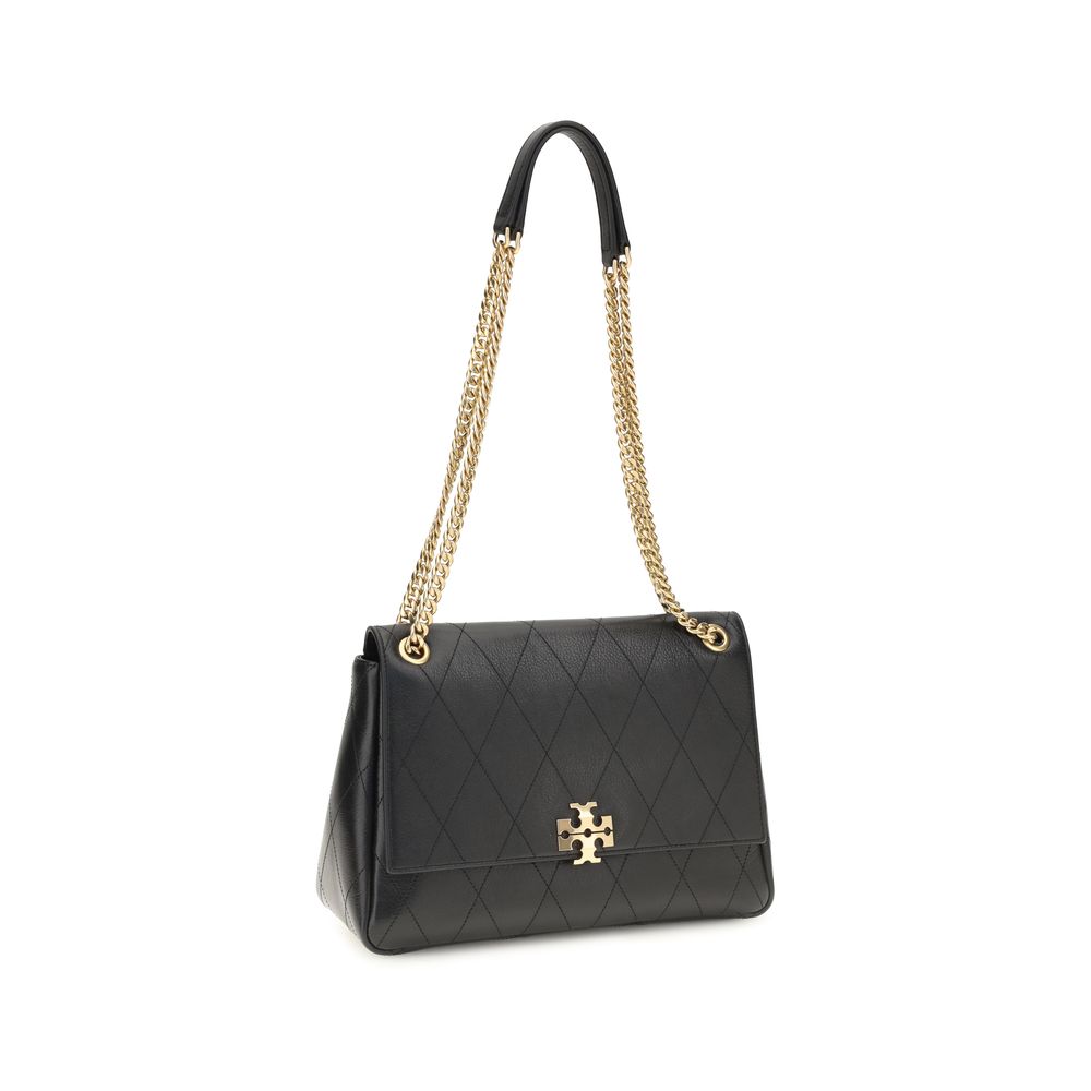 Tory Burch Black Calf Leather Bos Taurus Shoulder Bag | Regal Royce