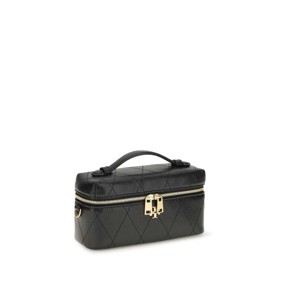 Tory Burch Black Calf Leather Bos Taurus Wallet | Regal Royce