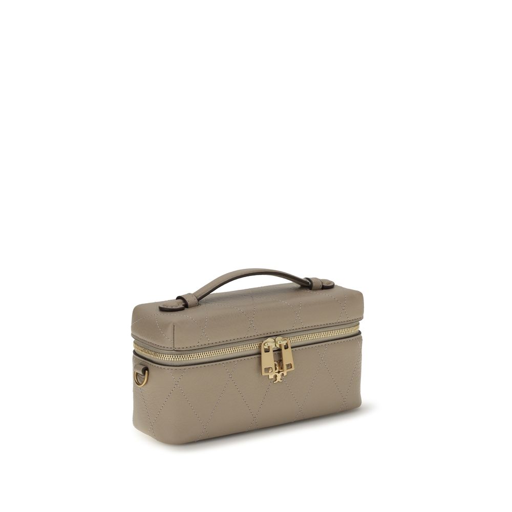 Tory Burch Gray Calf Leather Bos Taurus Wallet | Regal Royce