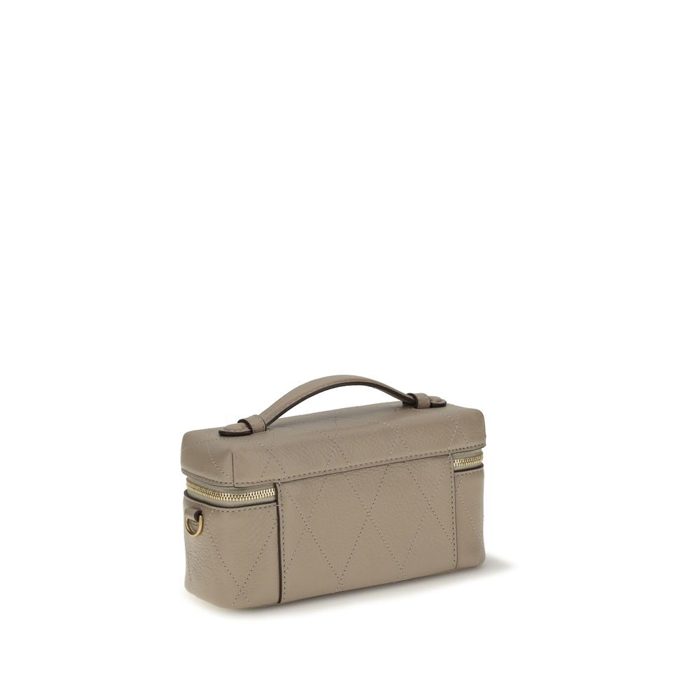 Tory Burch Gray Calf Leather Bos Taurus Wallet | Regal Royce
