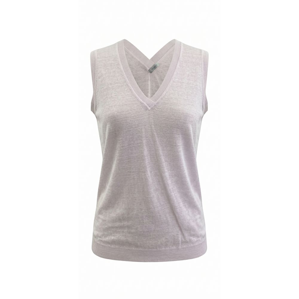 Malo Pink Linen Women Tank | Regal Royce