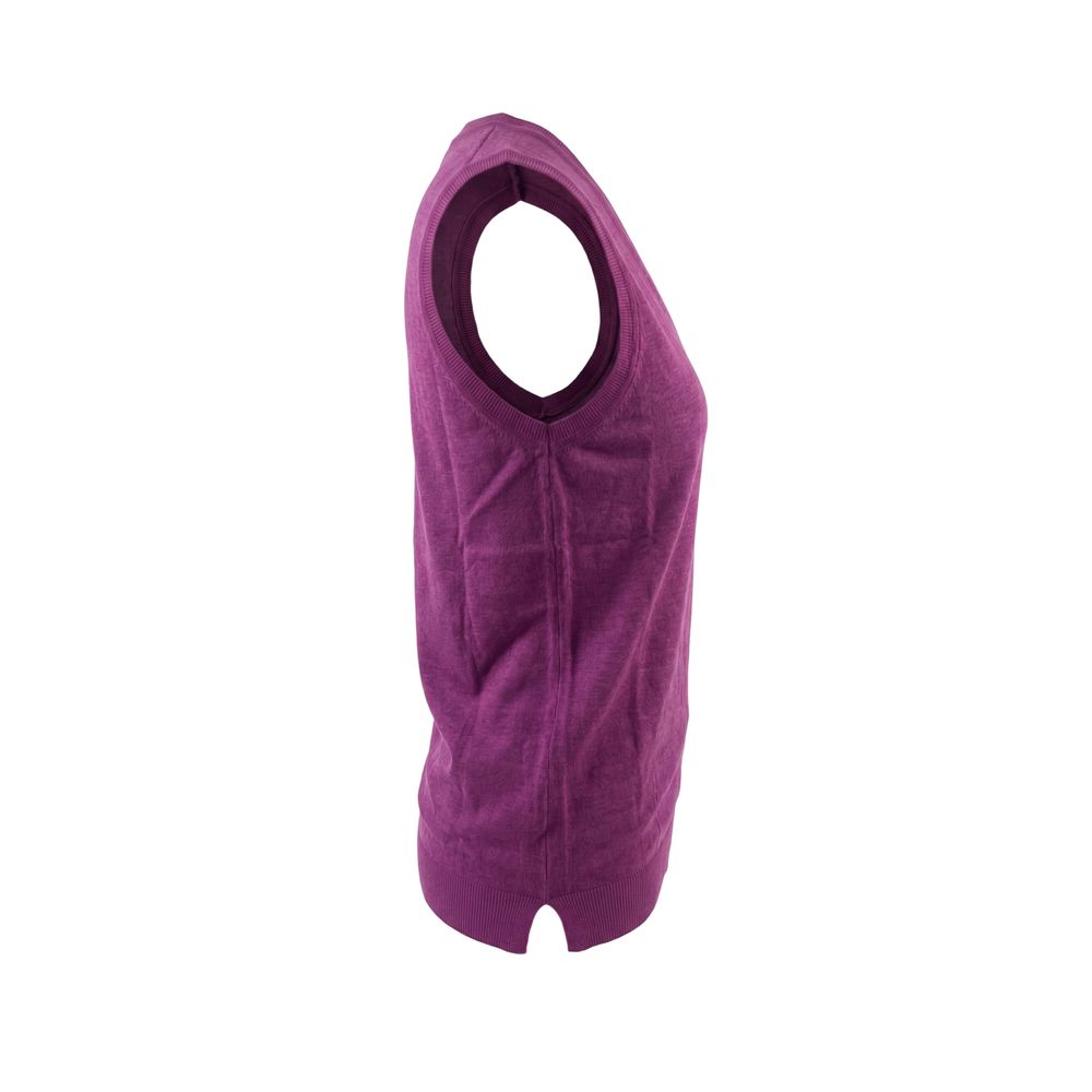 Malo Purple Linen Women Tank | Regal Royce