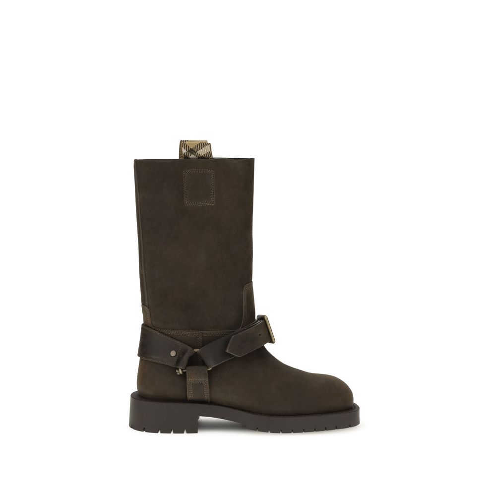 Burberry Brown Calf Leather Bos Taurus Lace-Up Boots | Regal Royce