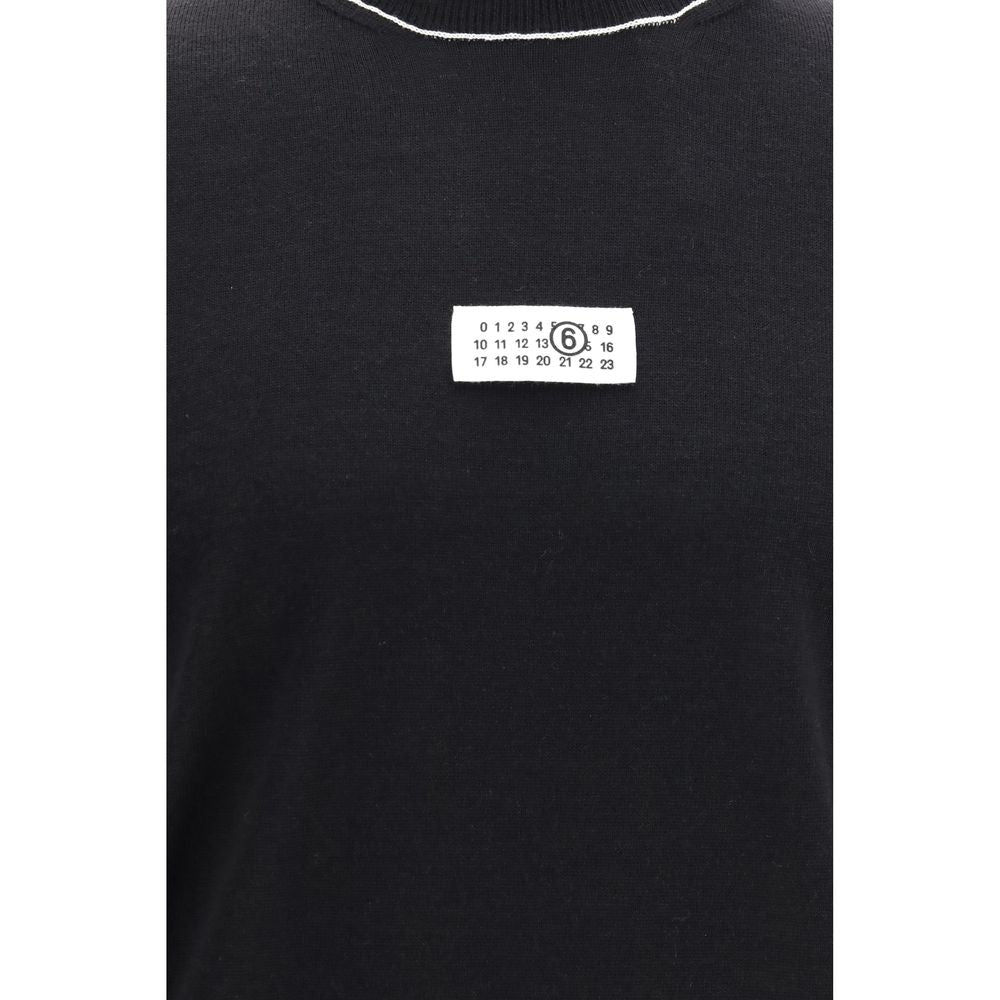 MM6 Black Wool Oves Aries Turtleneck | Regal Royce
