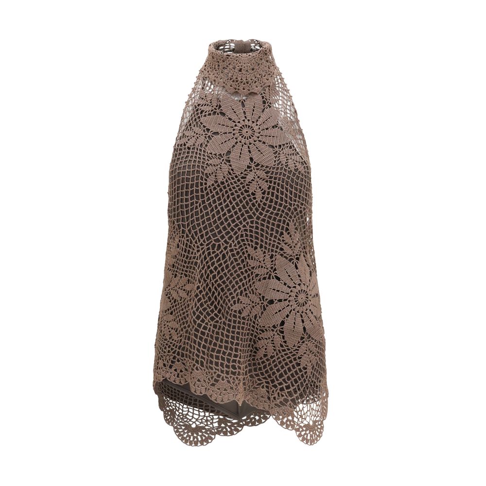 Magda Butrym Brown Cotton Blouse | Regal Royce