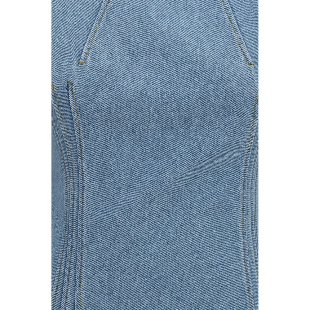 Magda Butrym Blue Cotton Casual Dress | Regal Royce