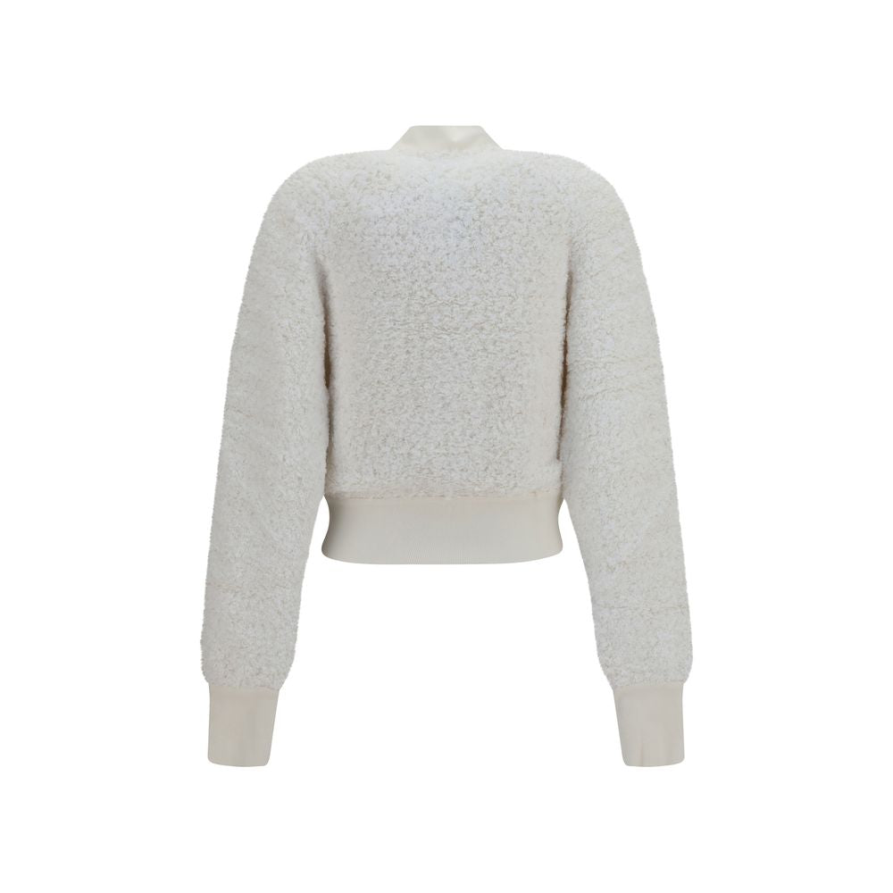 Balmain White Viscose Bomber | Regal Royce