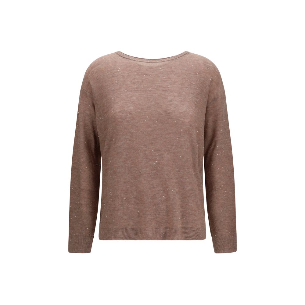 Fabiana Filippi Brown Wool Oves Aries Sweatshirt | Regal Royce