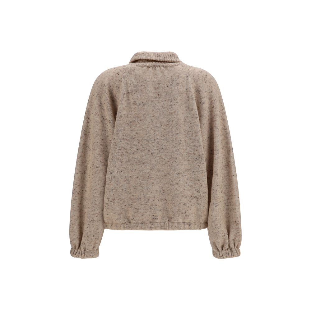 Fabiana Filippi Beige Wool Oves Aries Bomber | Regal Royce