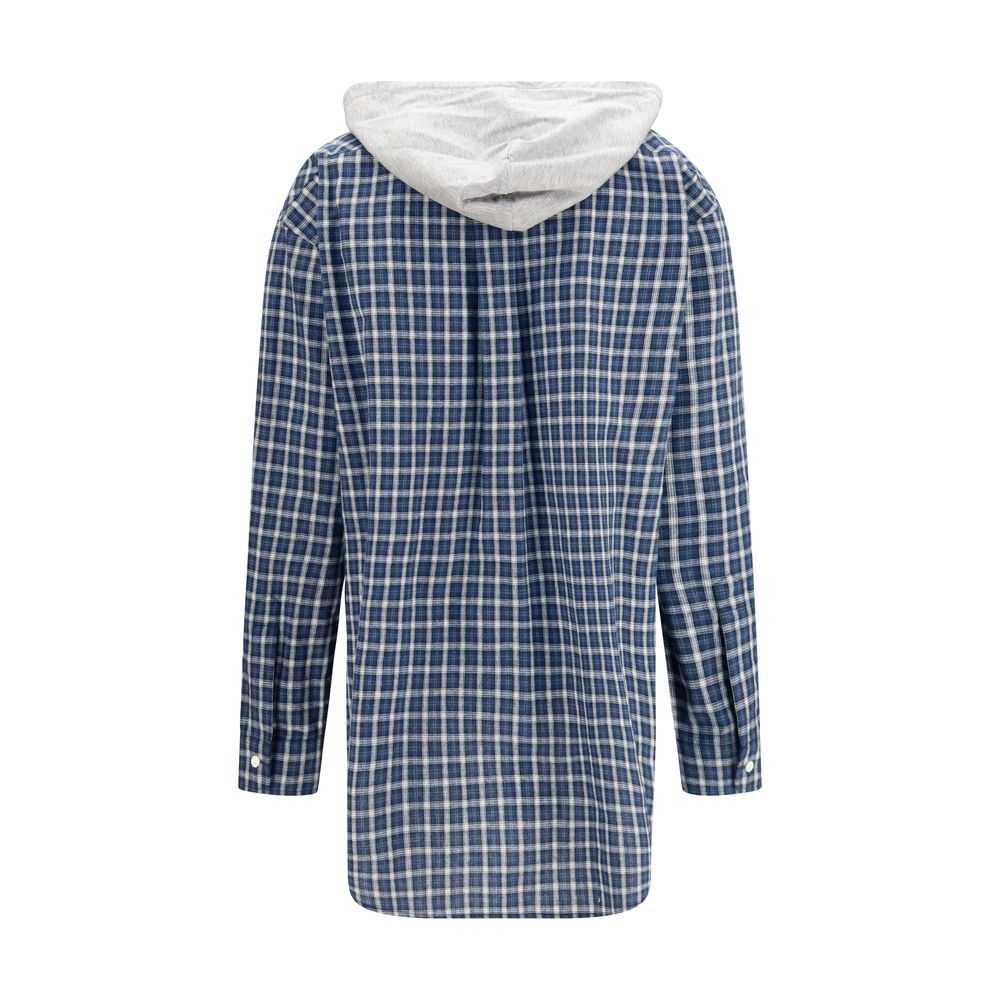 Miu Miu Blue Cotton Pattern Shirt | Regal Royce
