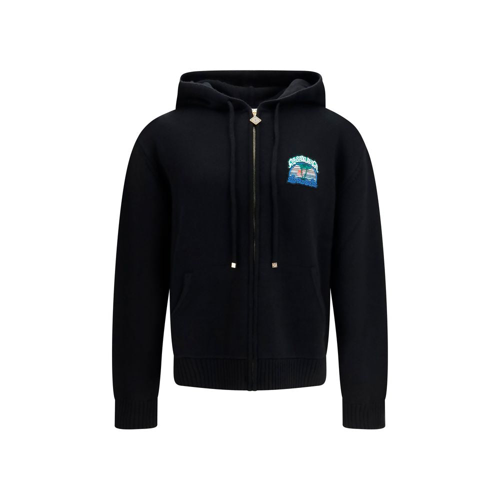 Casablanca Black Wool Oves Aries Sweatshirt | Regal Royce