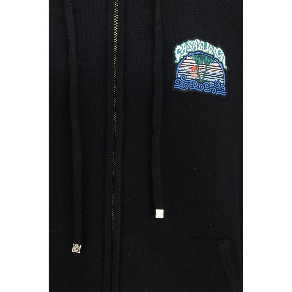 Casablanca Black Wool Oves Aries Sweatshirt | Regal Royce