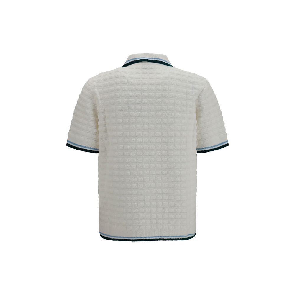 Casablanca White Cotton Polo Shirt | Regal Royce