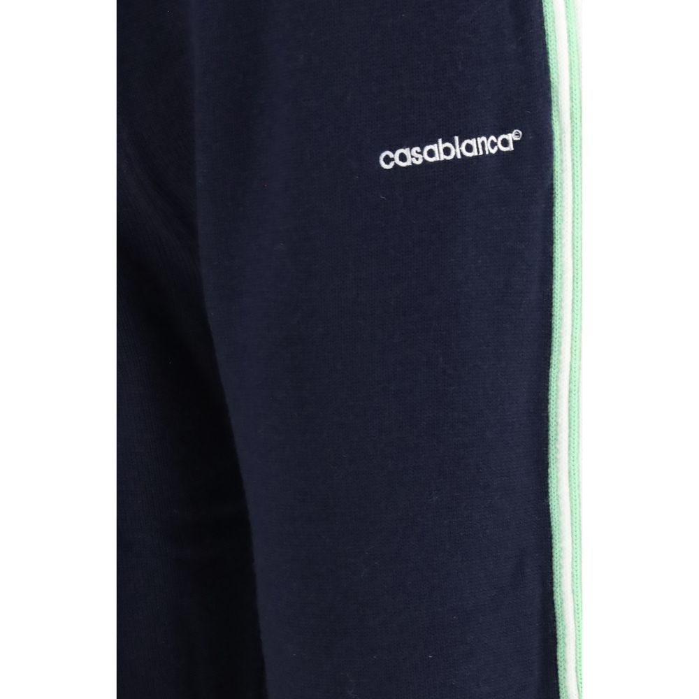 Casablanca Blue Wool Oves Aries Joggers (Workout Pants) | Regal Royce