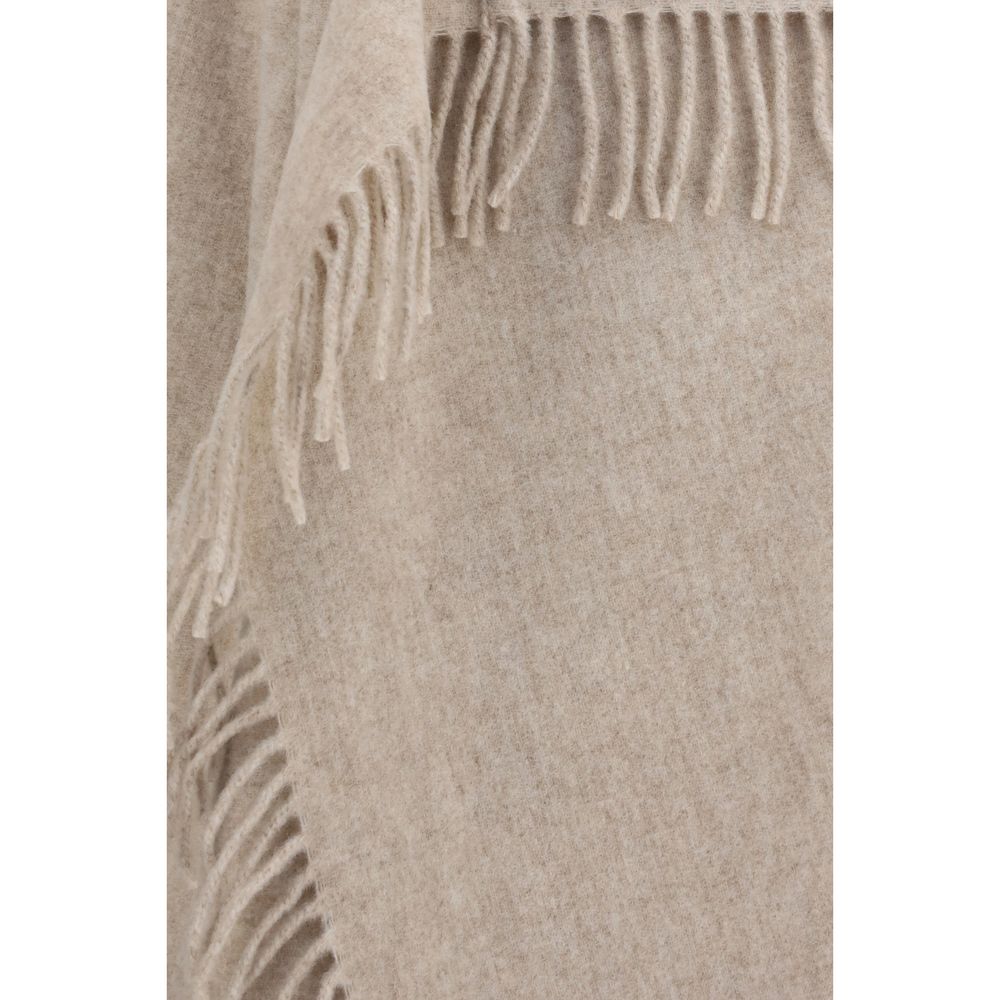 Fabiana Filippi Beige Wool Oves Aries Scarf