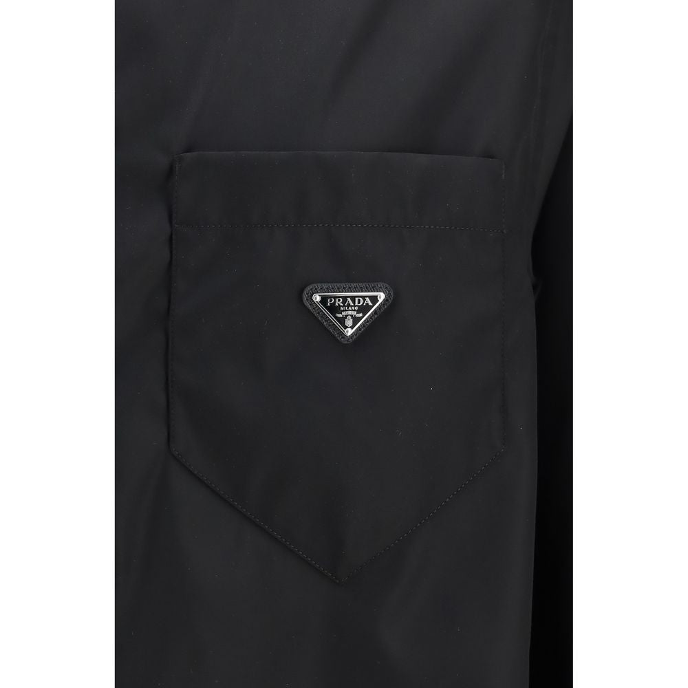 Prada Black Recycled Polyamide Dress Shirt | Regal Royce