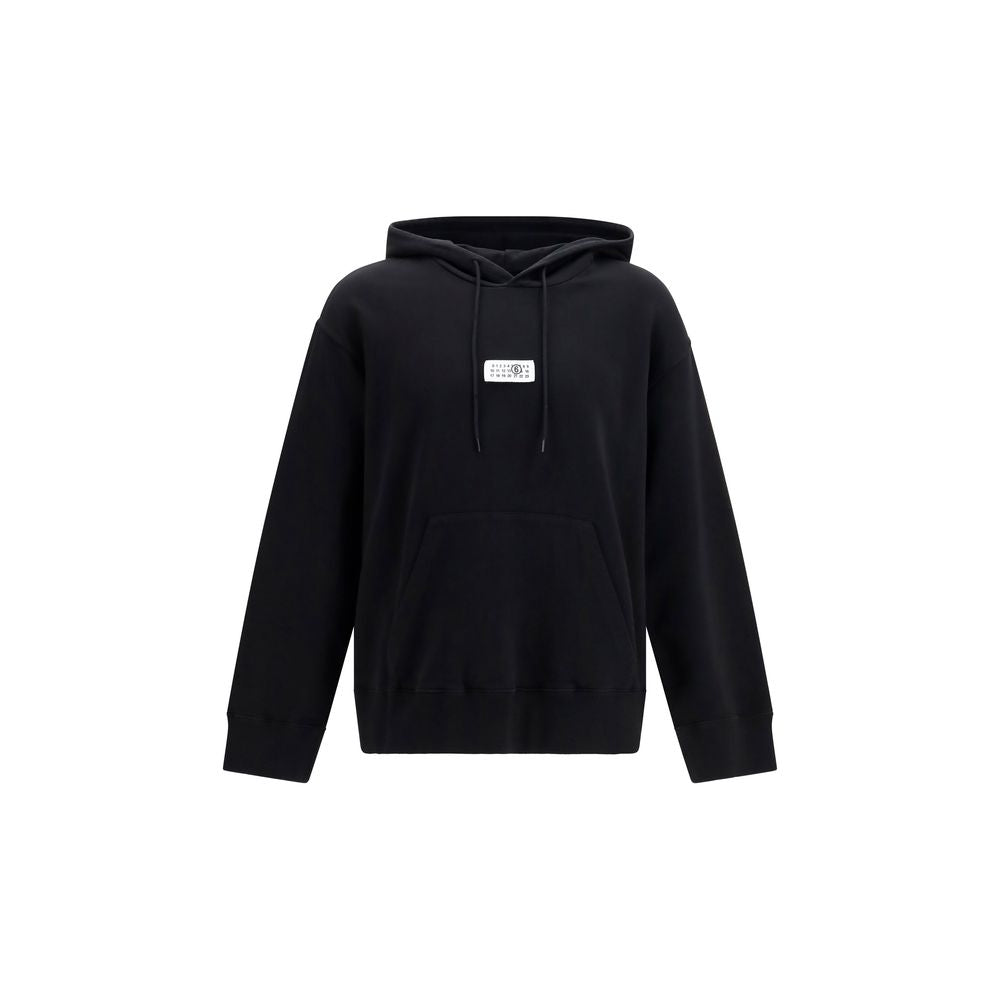 MM6 Black Cotton Sweatshirt | Regal Royce