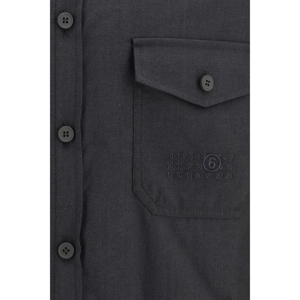 MM6 Gray Wool Oves Aries Shirt | Regal Royce