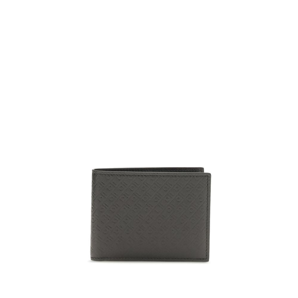 Ferragamo Black Calf Leather Bos Taurus Wallet | Regal Royce
