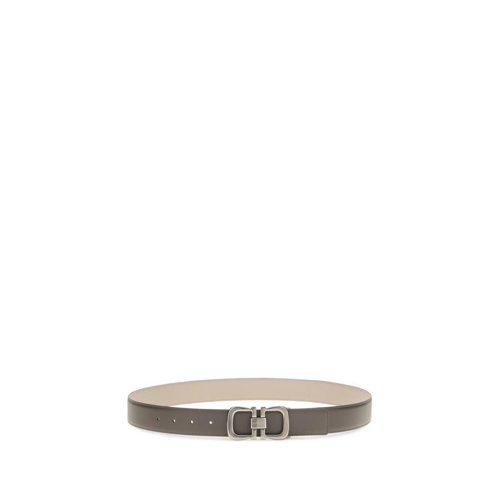 Ferragamo Brown Calf Leather Bos Taurus Regular Belt | Regal Royce