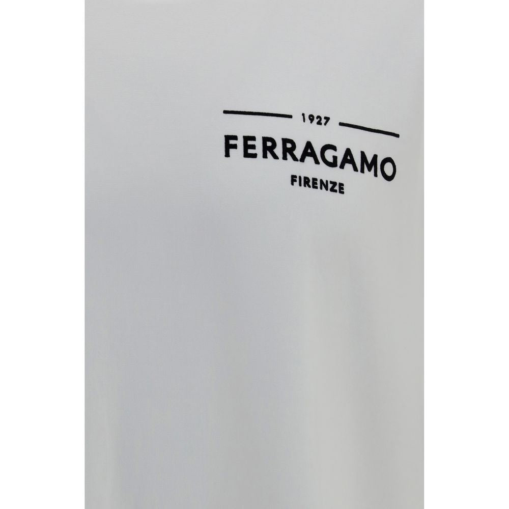 Ferragamo White Cotton T-Shirt | Regal Royce