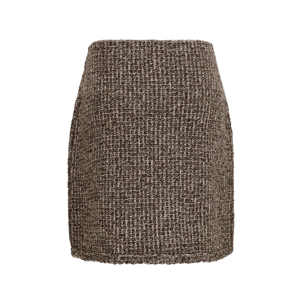 Fabiana Filippi Brown Polyamide Mini Skirt | Regal Royce