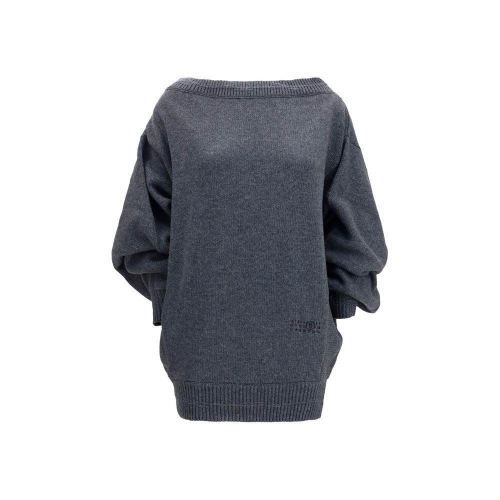 MM6 Gray Wool Oves Aries Casual Dress | Regal Royce