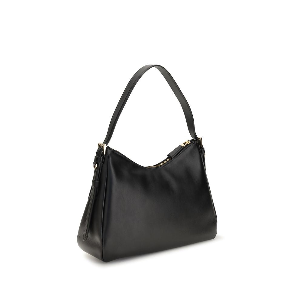 Prada Black Calf Leather Bos Taurus Shoulder Bag | Regal Royce