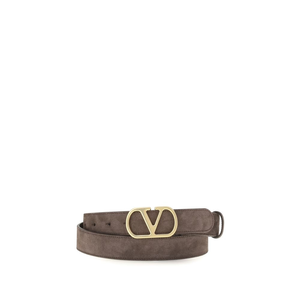 Valentino Garavani Brown Calf Leather Bos Taurus Belt | Regal Royce