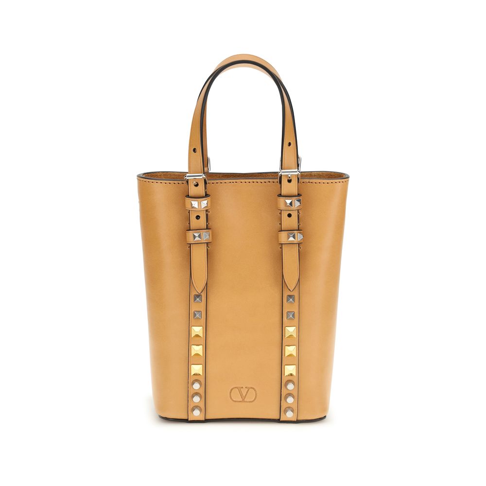 Valentino Garavani Beige Calf Leather Bos Taurus Shoulder Bag | Regal Royce