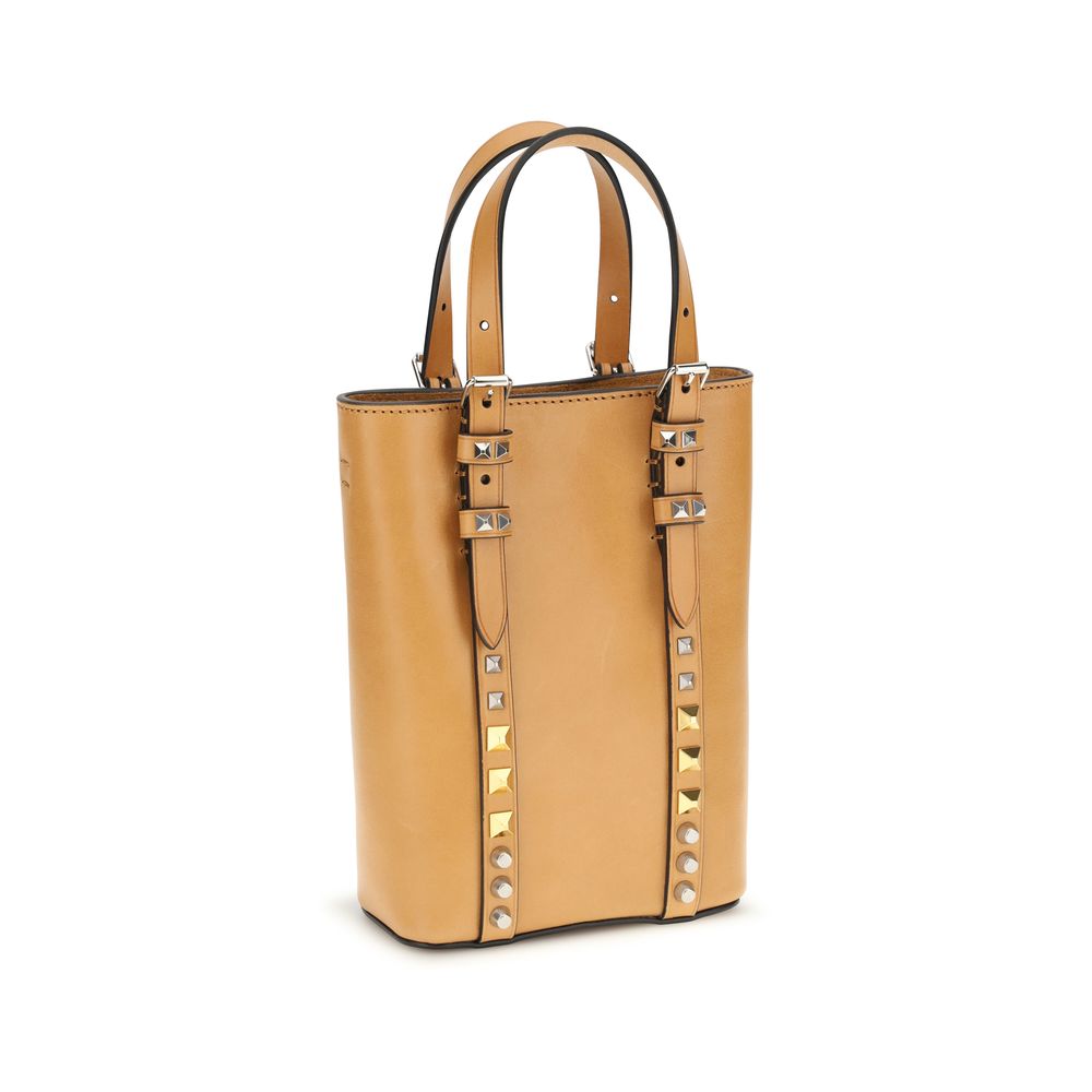 Valentino Garavani Beige Calf Leather Bos Taurus Shoulder Bag | Regal Royce
