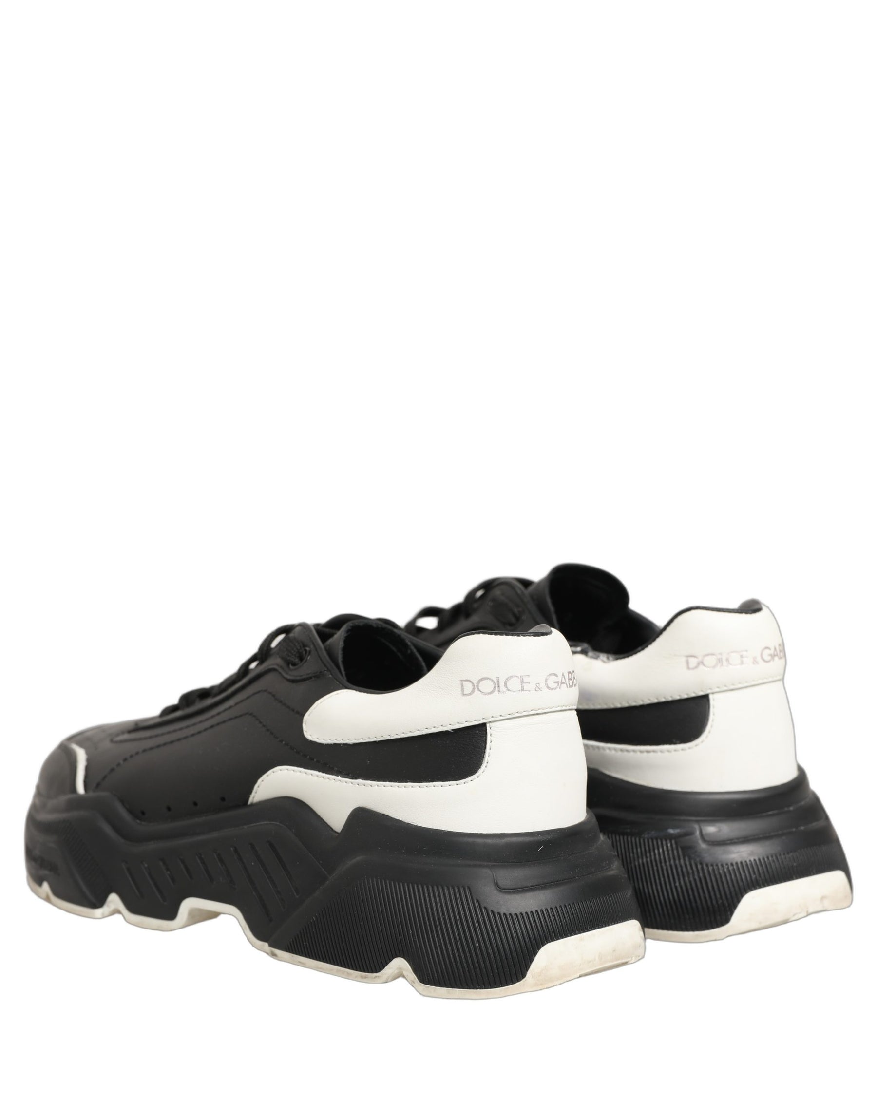 Dolce & Gabbana Black White Daymaster Low Top Sneakers Shoes | Regal Royce