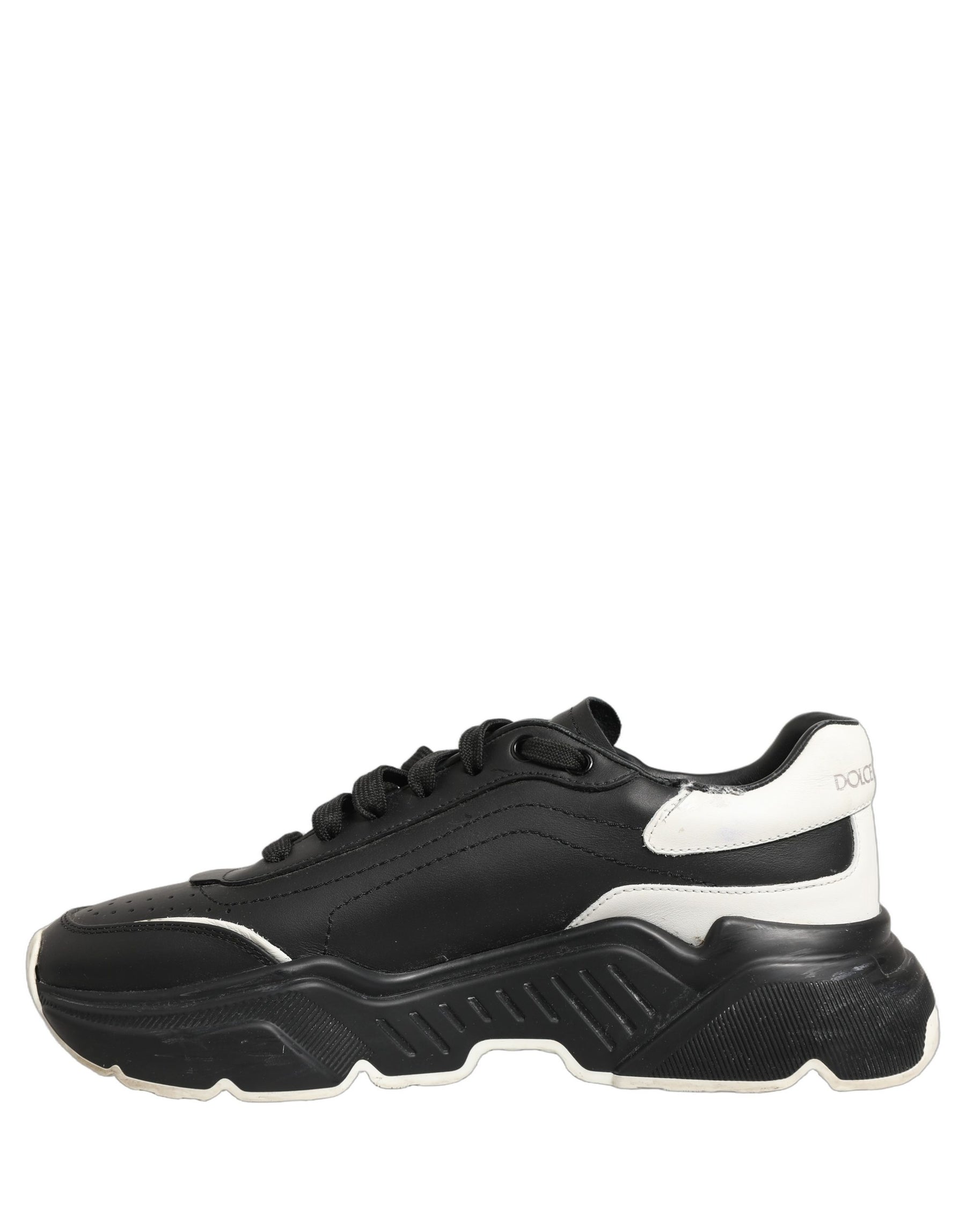 Dolce & Gabbana Black White Daymaster Low Top Sneakers Shoes | Regal Royce