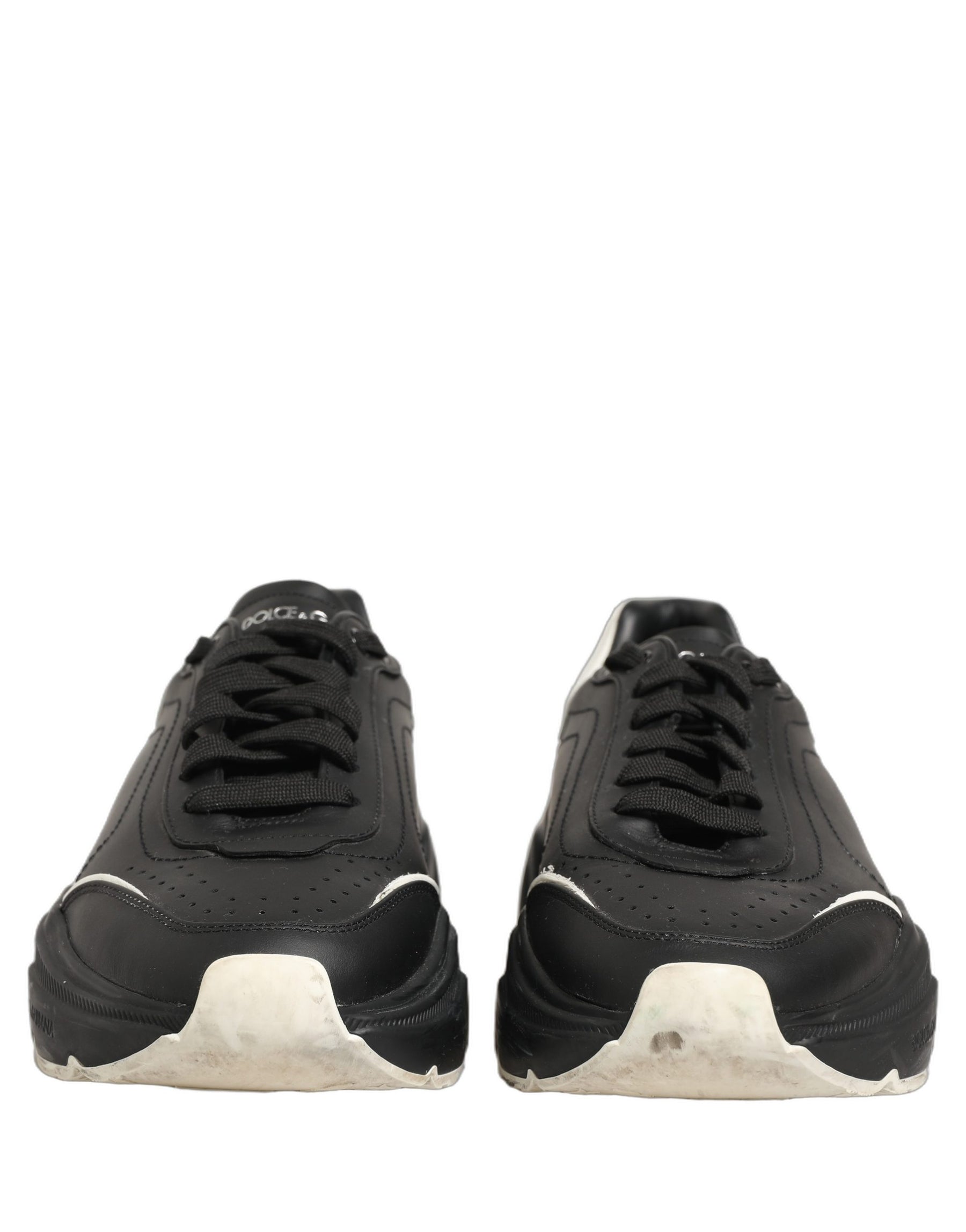 Dolce & Gabbana Black White Daymaster Low Top Sneakers Shoes | Regal Royce