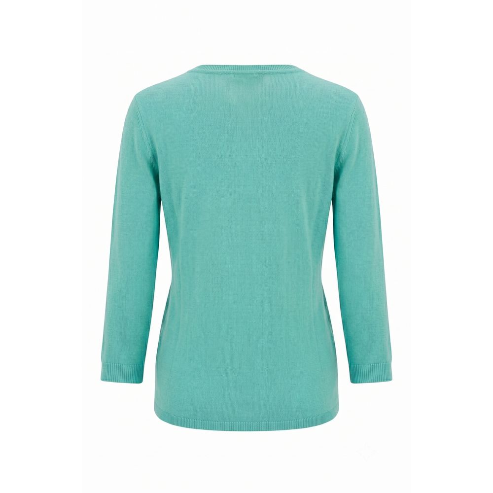 Malo Blue Cotton Women Sweater | Regal Royce