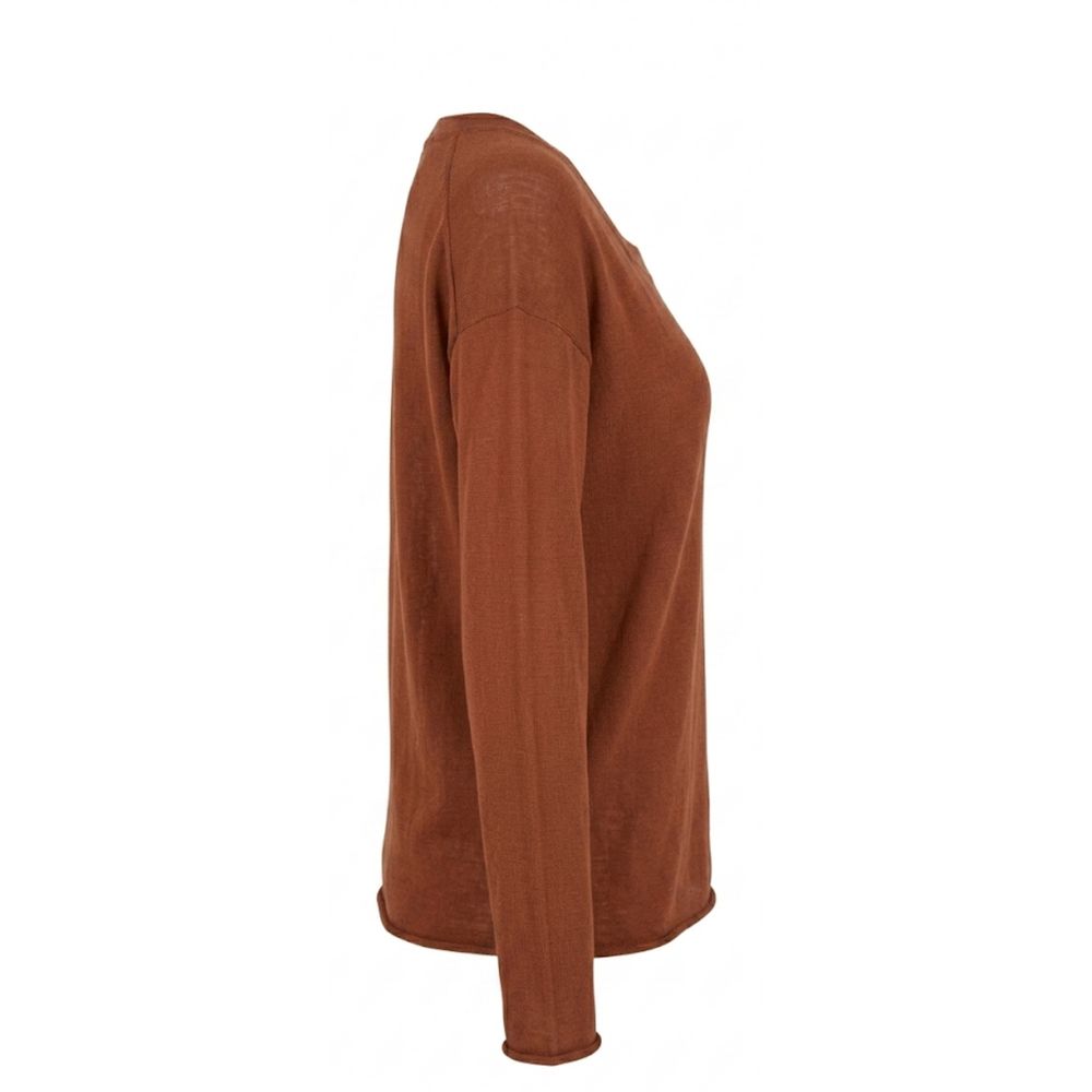 Malo Brown Cotton Women's Sweater | Regal Royce