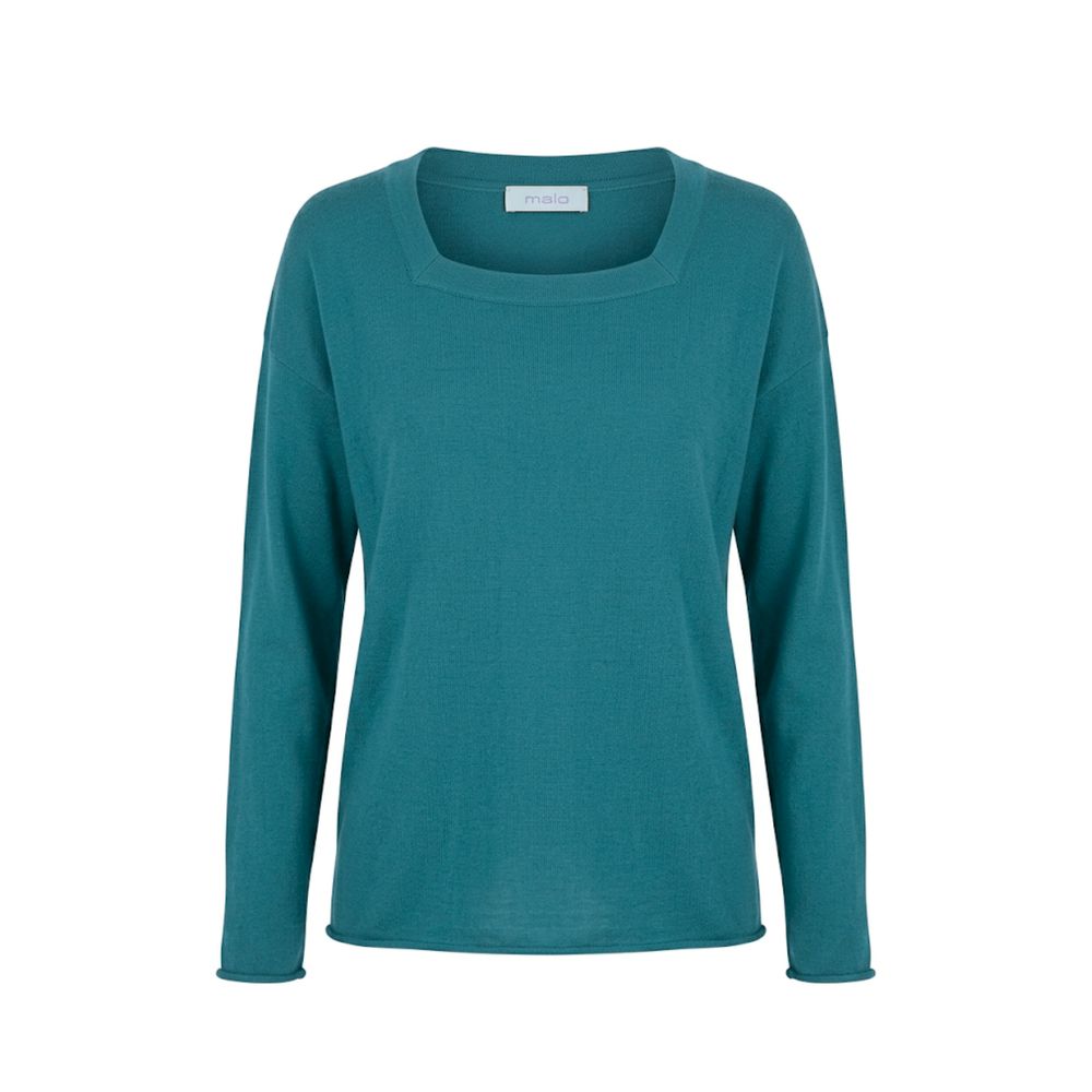 Malo Blue Cotton Women's Sweater | Regal Royce