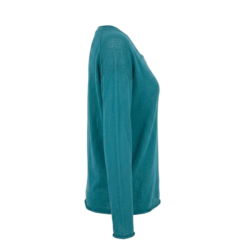 Malo Blue Cotton Women's Sweater | Regal Royce