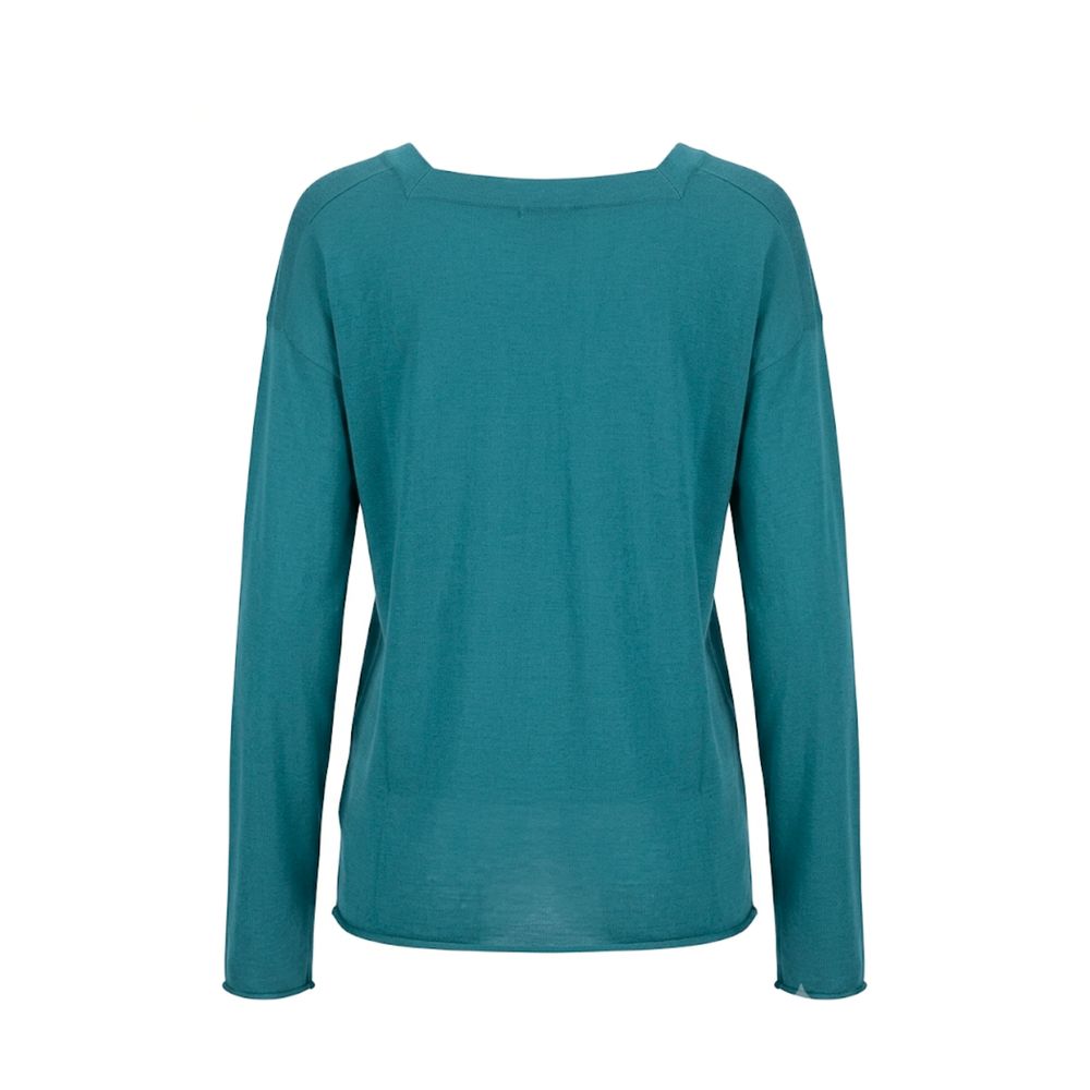 Malo Blue Cotton Women's Sweater | Regal Royce