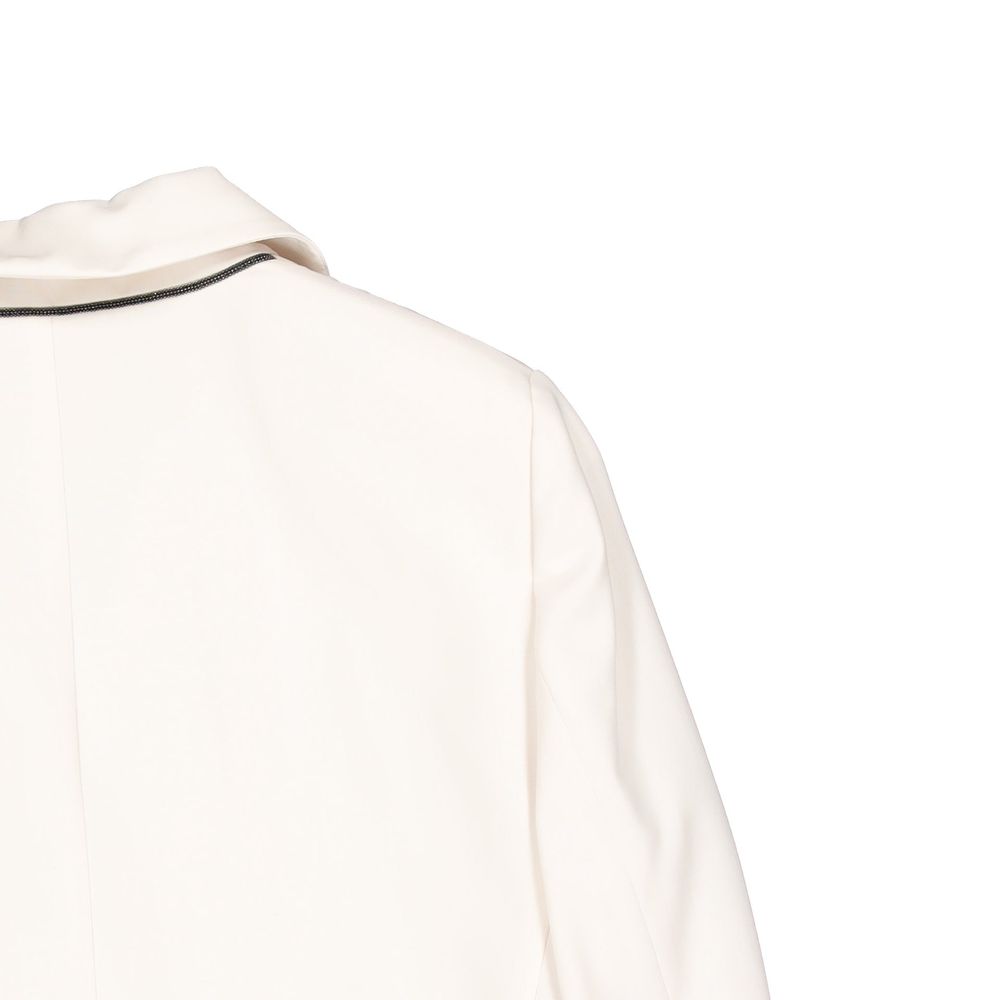 Brunello Cucinelli White Virgin Wool Blazer | Regal Royce