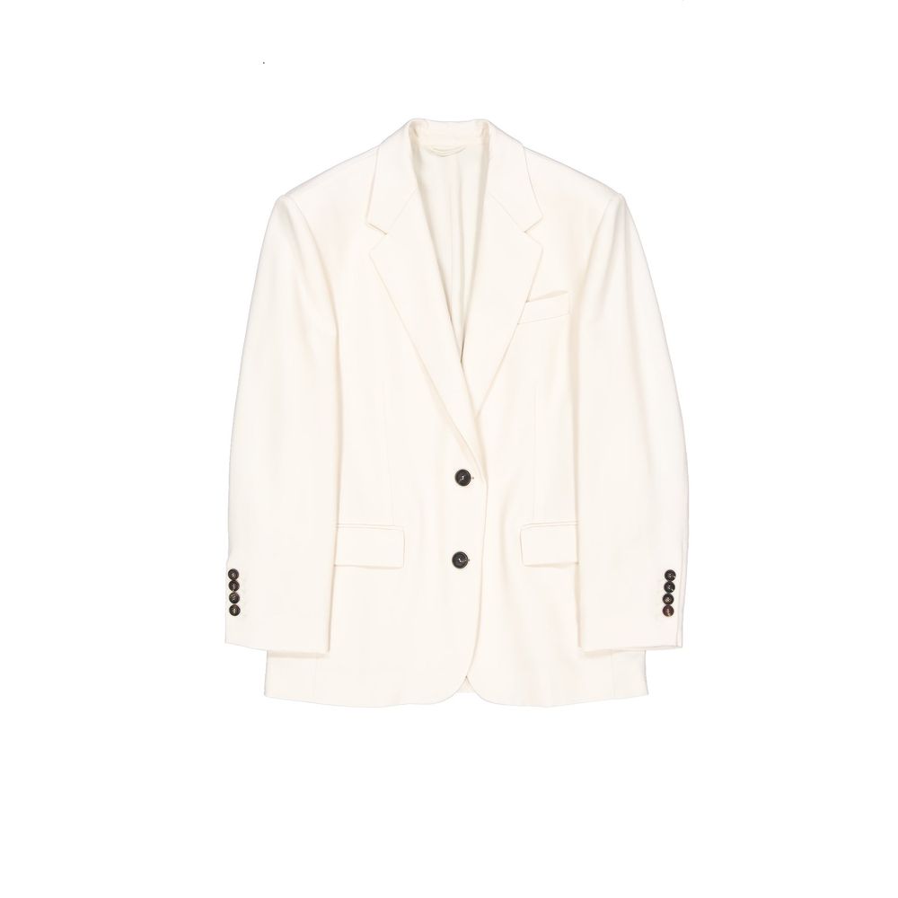 Brunello Cucinelli White Viscose Blazer | Regal Royce