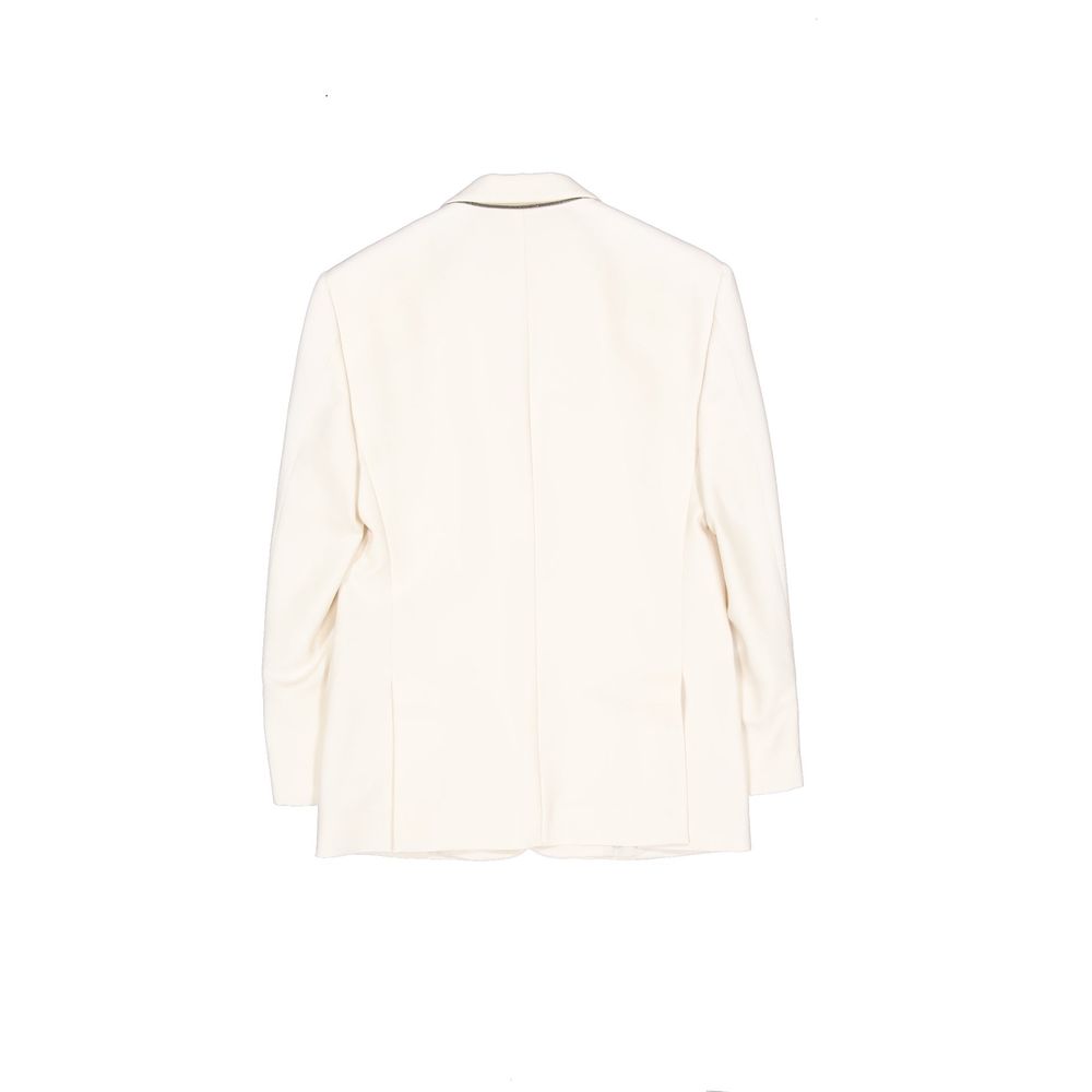 Brunello Cucinelli White Viscose Blazer | Regal Royce