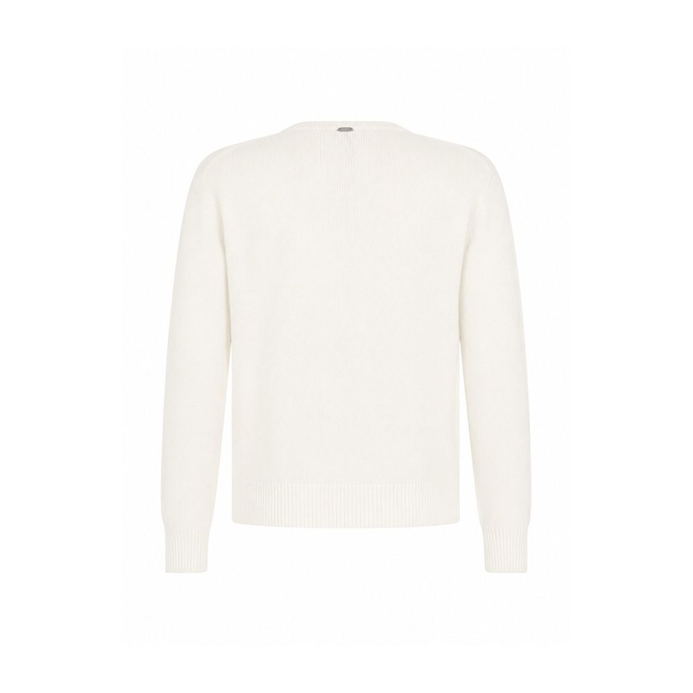 Herno White Cashmere Sweater | Regal Royce