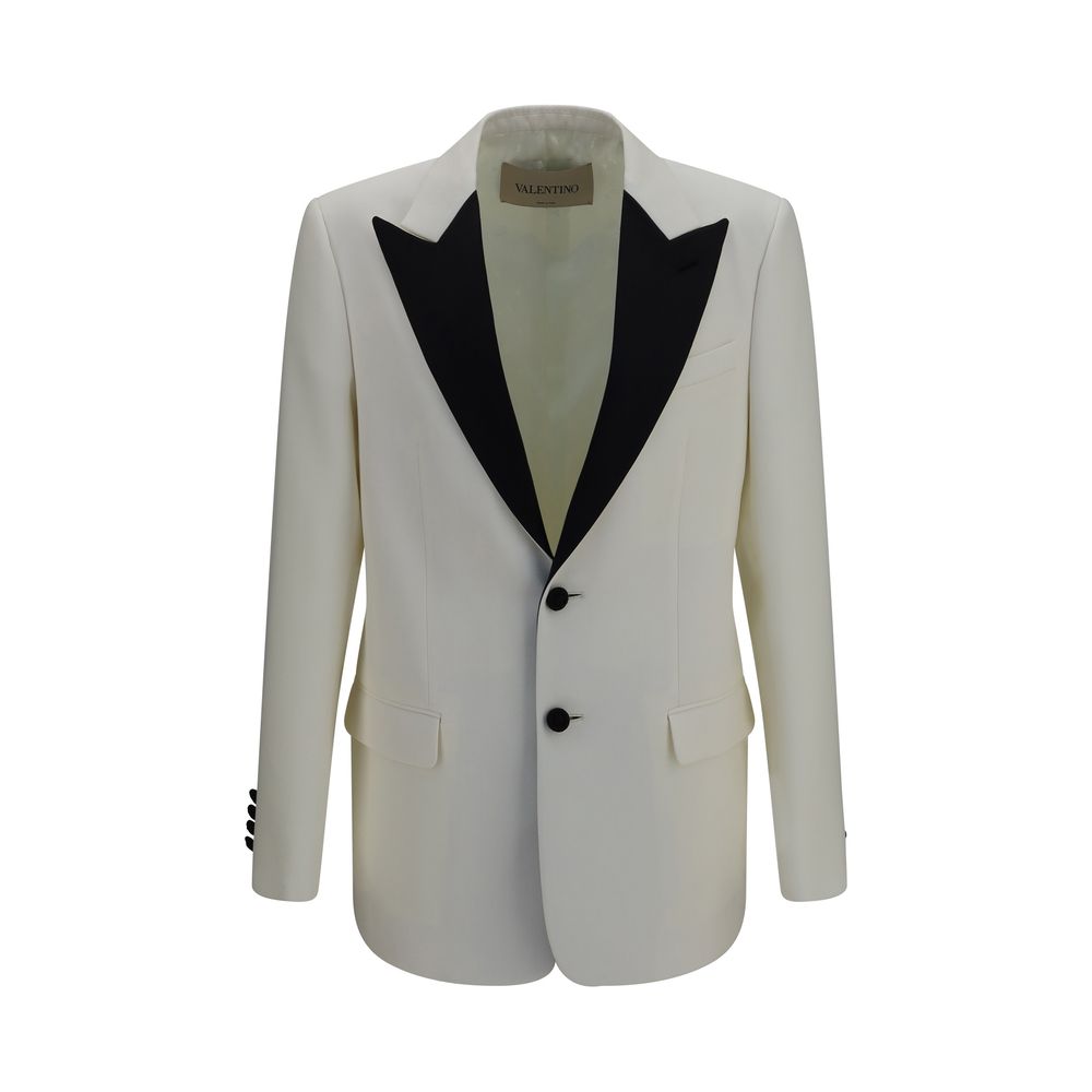 Valentino Garavani White Wool Oves Aries Blazer | Regal Royce