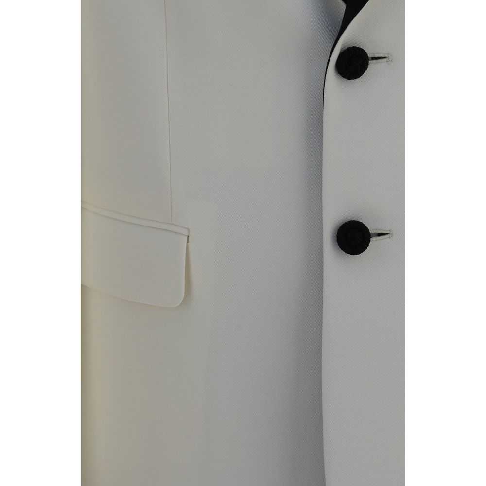 Valentino Garavani White Wool Oves Aries Blazer | Regal Royce