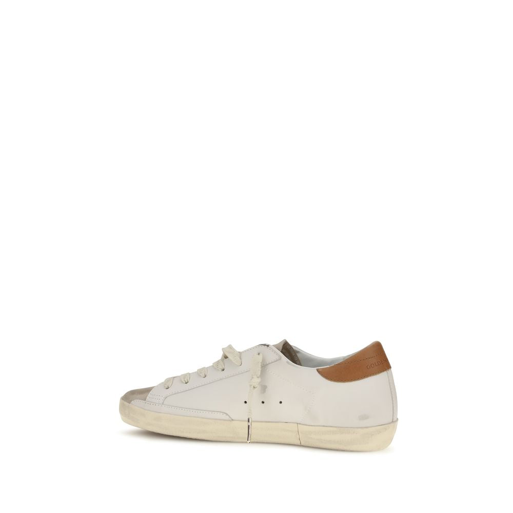Golden Goose White Calf Leather Bos Taurus Low Top Sneakers | Regal Royce