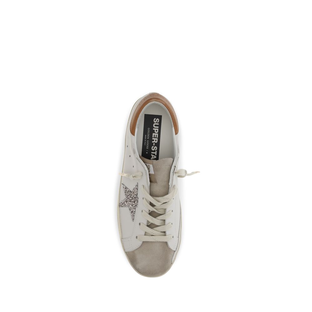 Golden Goose White Calf Leather Bos Taurus Low Top Sneakers | Regal Royce