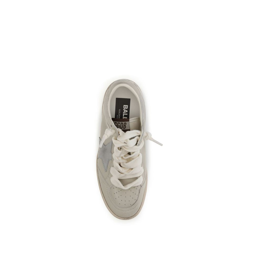 Golden Goose Beige Calf Leather Bos Taurus Low Top Sneakers | Regal Royce