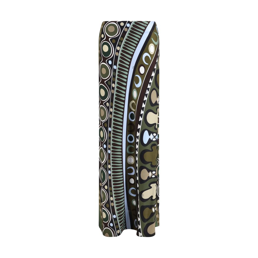 Emilio Pucci Multicolor Viscose Long Skirt | Regal Royce