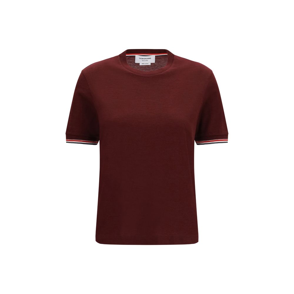 Thom Browne Bordeaux Wool Oves Aries T-Shirt | Regal Royce